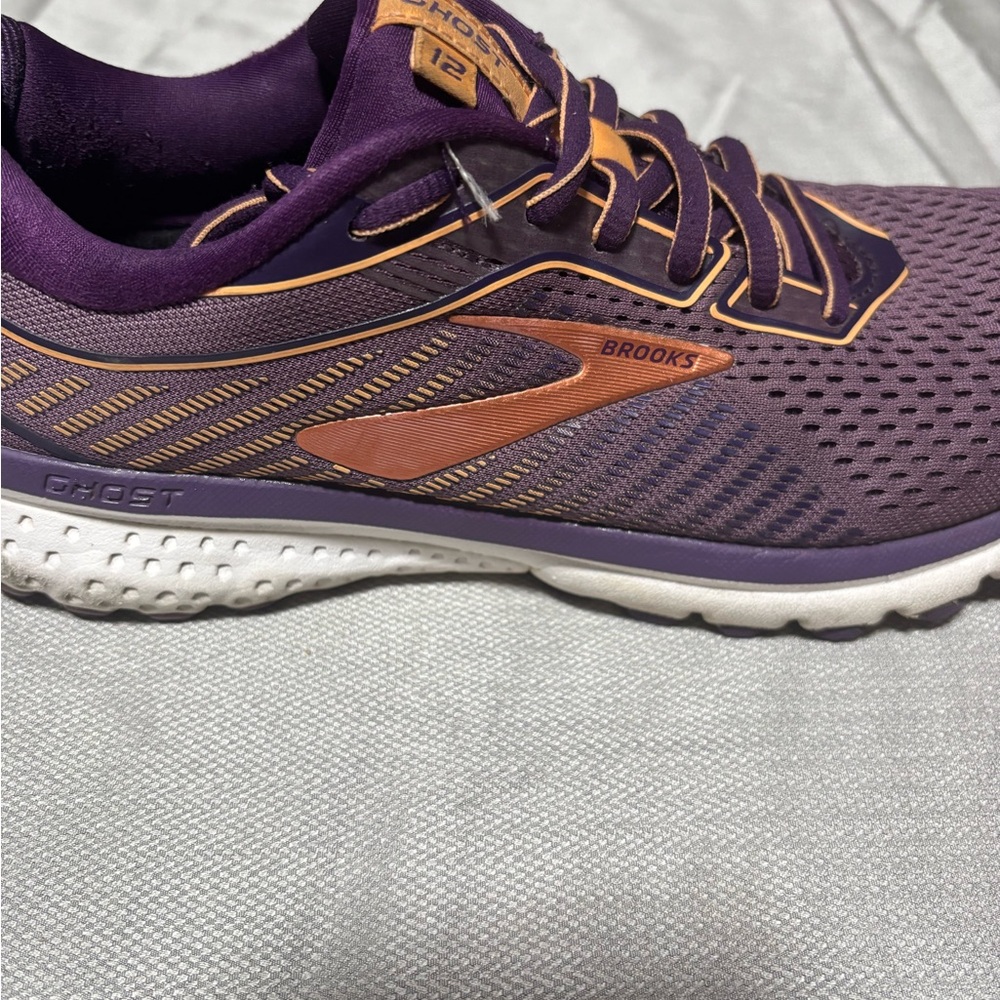 Brooks Women's Ghost 12 Purple and Orange Athletic Shoes